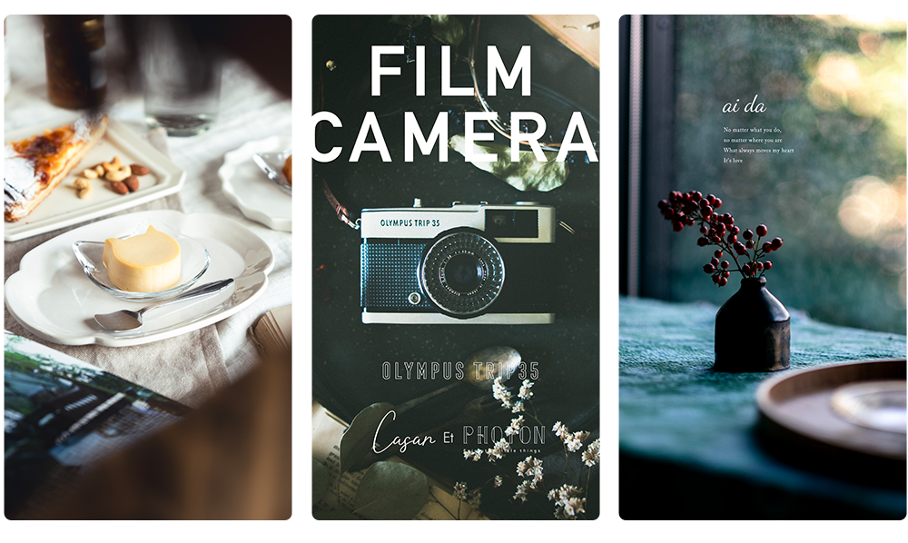 長久手フォトスタジオ『 日々、と。 』のテーブルフォトやイメージカット実績