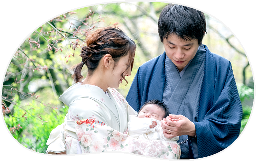 お宮参り / お食い初め 100日祝　動画/写真 出張撮影プラン